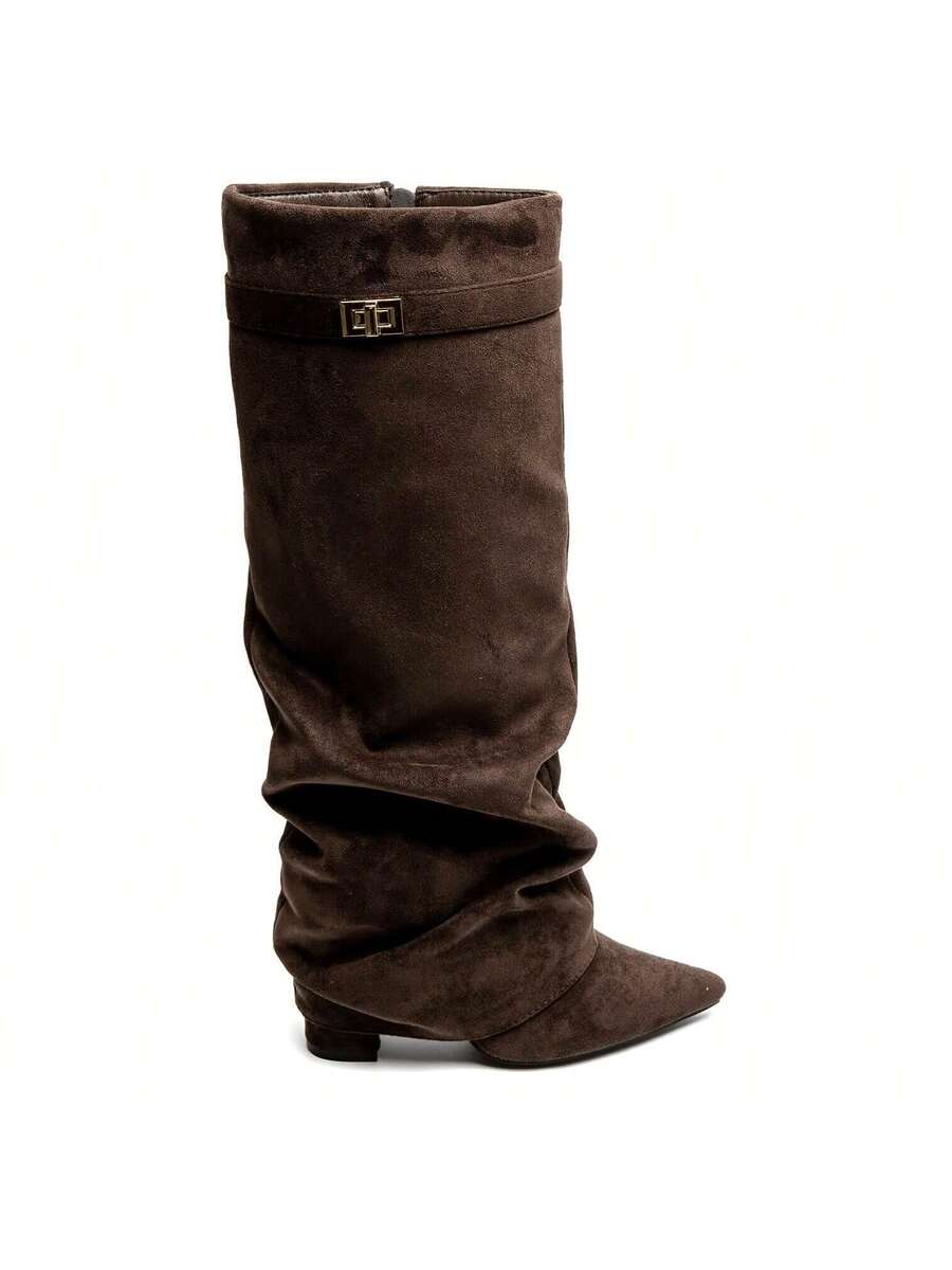 Classic slouch ankle everyday boots for women -11