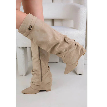 Classic slouch ankle everyday boots for women -3