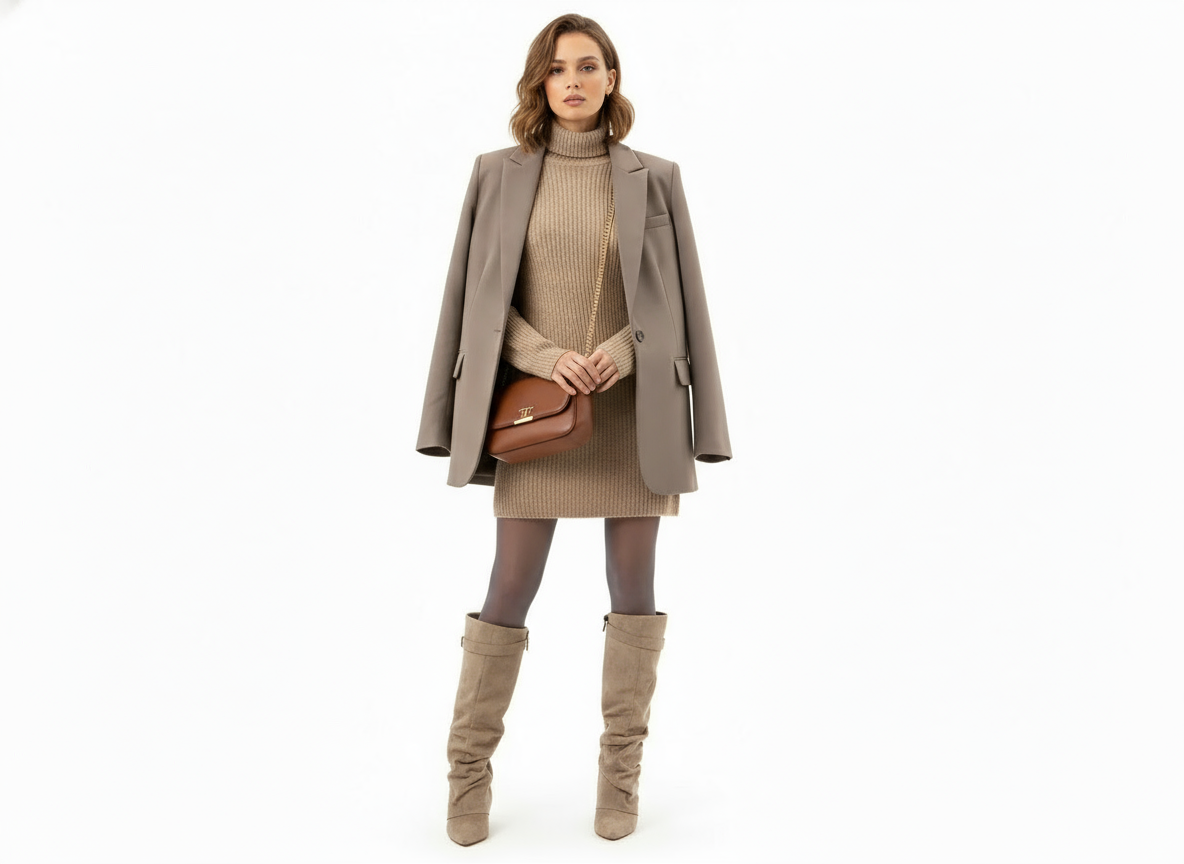 Classic slouch ankle everyday boots for women -4
