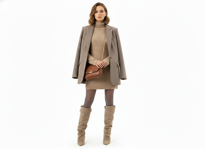 Classic slouch ankle everyday boots for women -4
