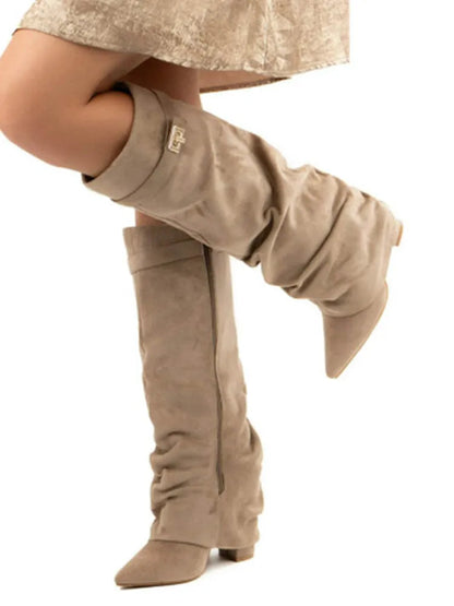 Classic slouch ankle everyday boots for women -6