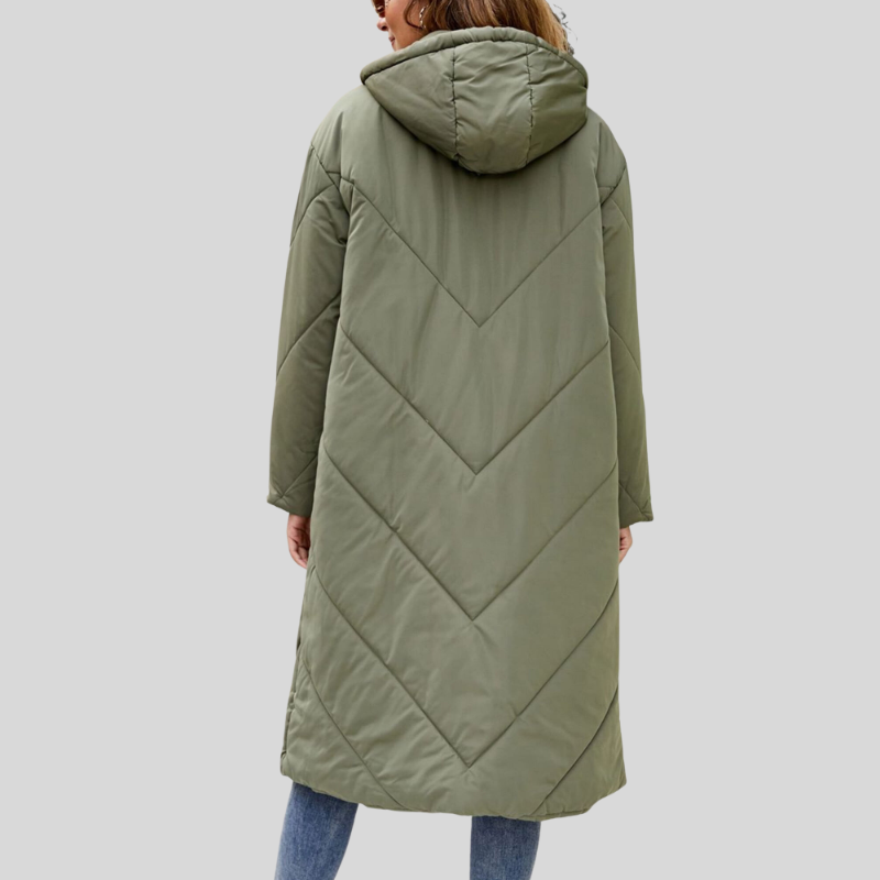 Warm hooded winter jacket for women -2