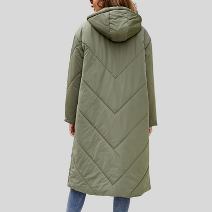 Warm hooded winter everyday jacket for women | Elina -2