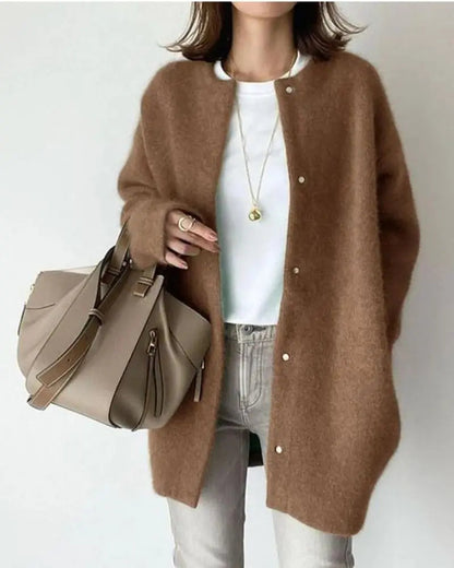 Elegant wrap draped everyday cardigan gilet for women | Noelle -5