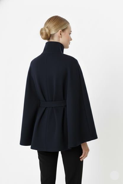 Long belted coat for women | Elvire -16