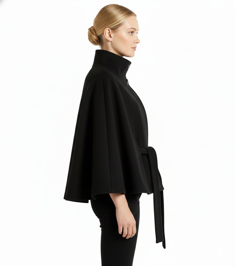 Long belted coat for women | Elvire -9