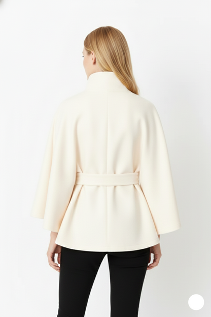 Long belted coat for women | Elvire -12