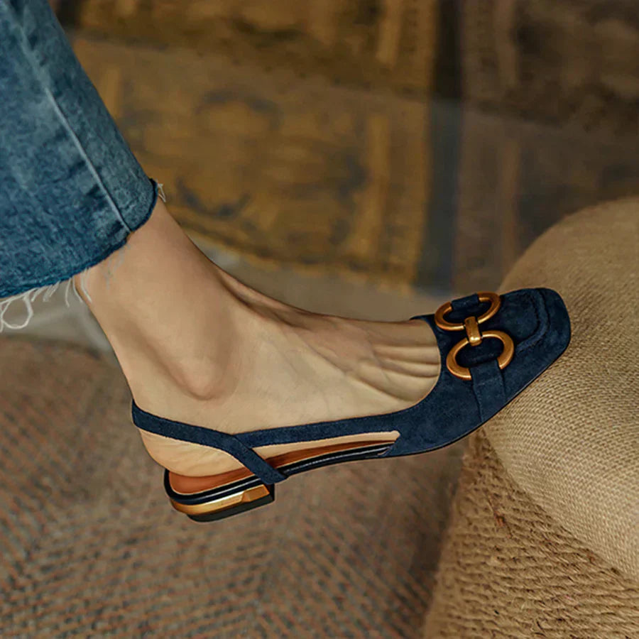 Orthopaedic leather buckle sandals for women | Camila -2