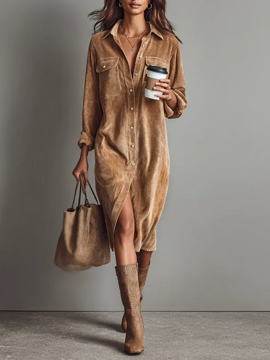 Classic elegant everyday dress for women | Lorena -1