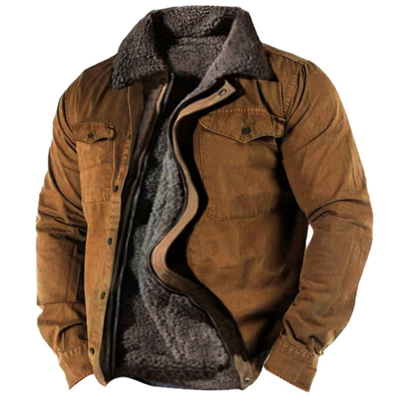 Warm quilted jacket with modern silhouette for men | Thomas