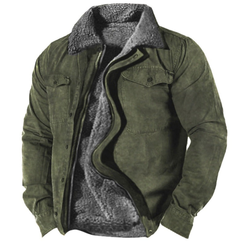 Warm quilted jacket with modern silhouette for men | Thomas
