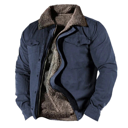 Warm quilted jacket with modern silhouette for men | Thomas