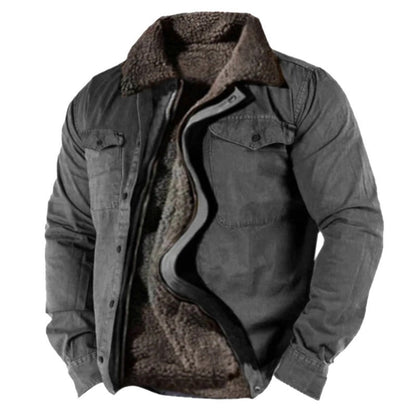 Warm quilted jacket with modern silhouette for men | Thomas