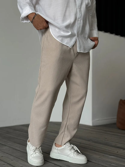 Smart pleated trousers for men | Samuel -4
