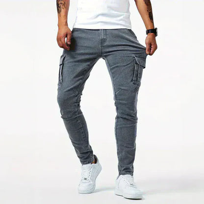 Classic cargo denim everyday jeans for men | Ferran -4