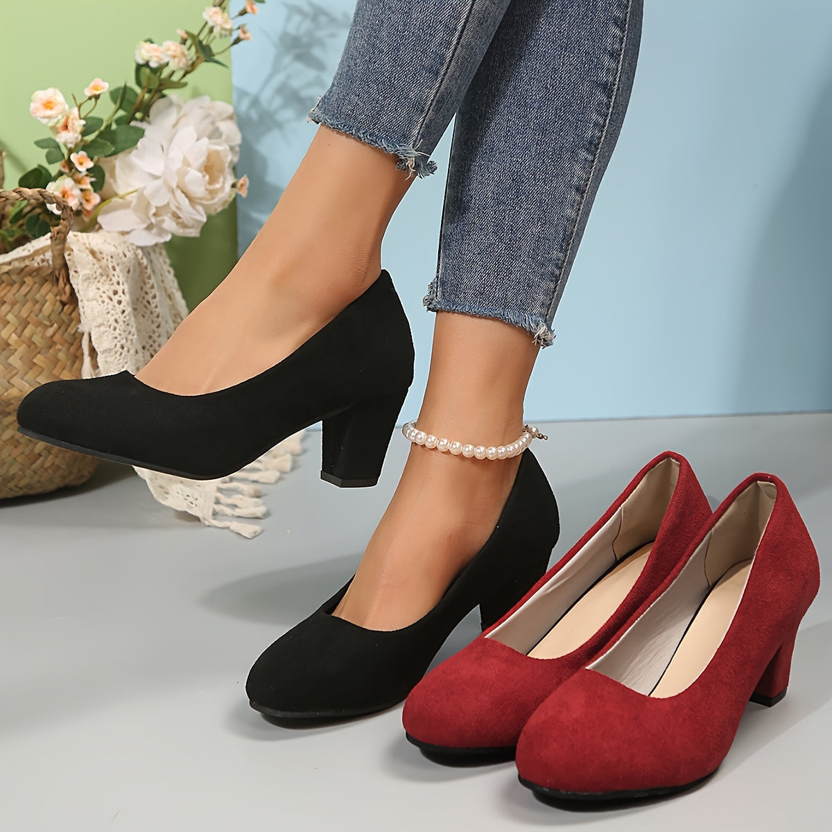 Heels large heeled stable for women | Solina -4