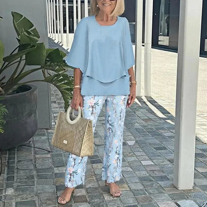 Stylish printed everyday two-piece set for women | Genevieve -6