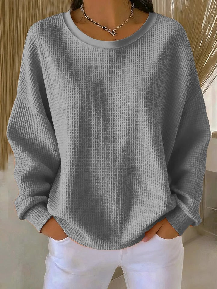 Classic relaxed everyday knit sweater for women | Nova -8
