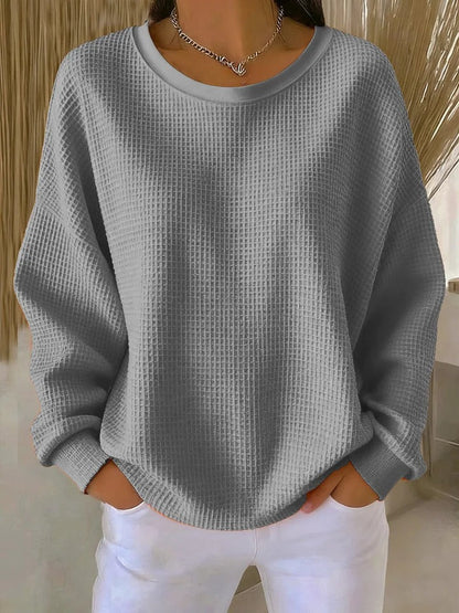 Classic relaxed everyday knit sweater for women | Nova -8
