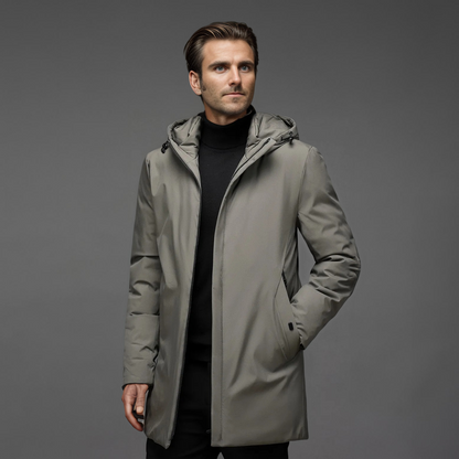 Warm hooded winter parka for men | Mario