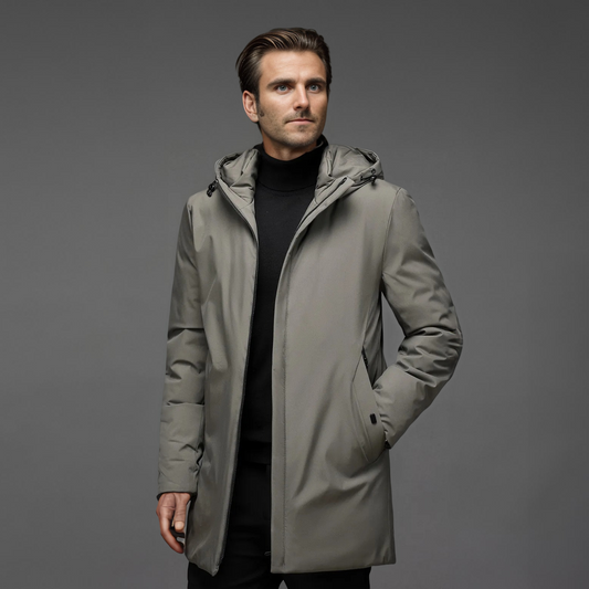 Warm hooded winter parka for men | Mario