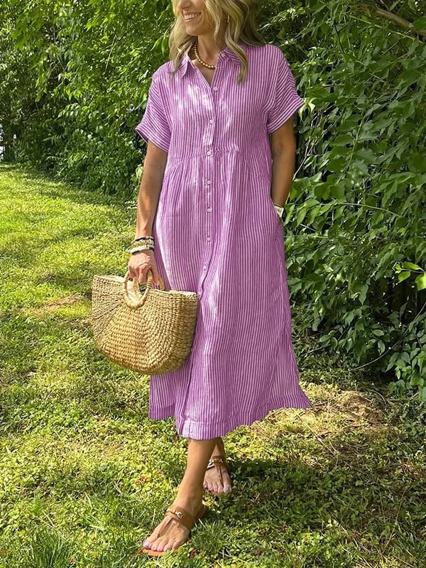 Relaxed elegant everyday maxi dress for women | Ruby -6