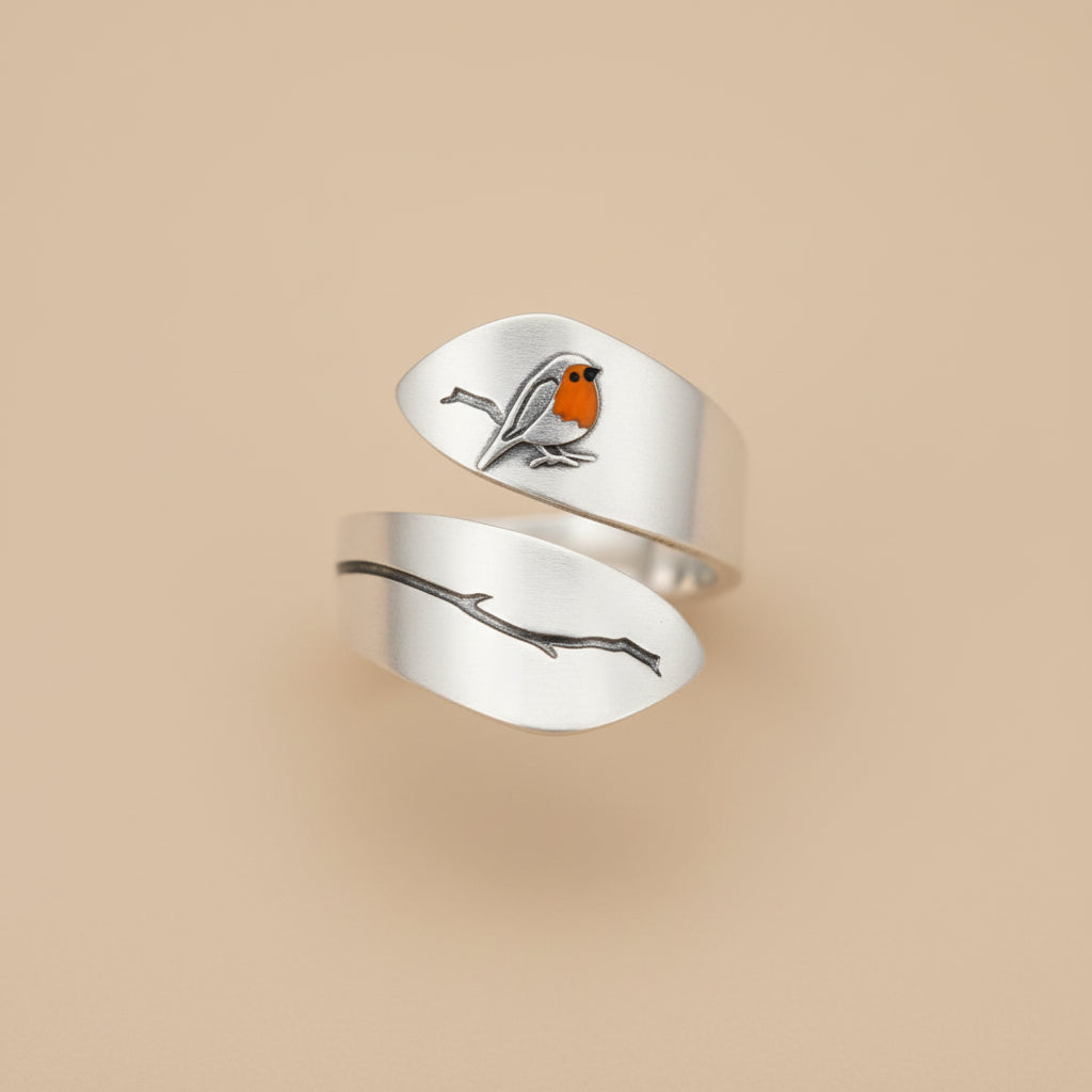 Bird earrings with robin-inspired design for women | Robinelle