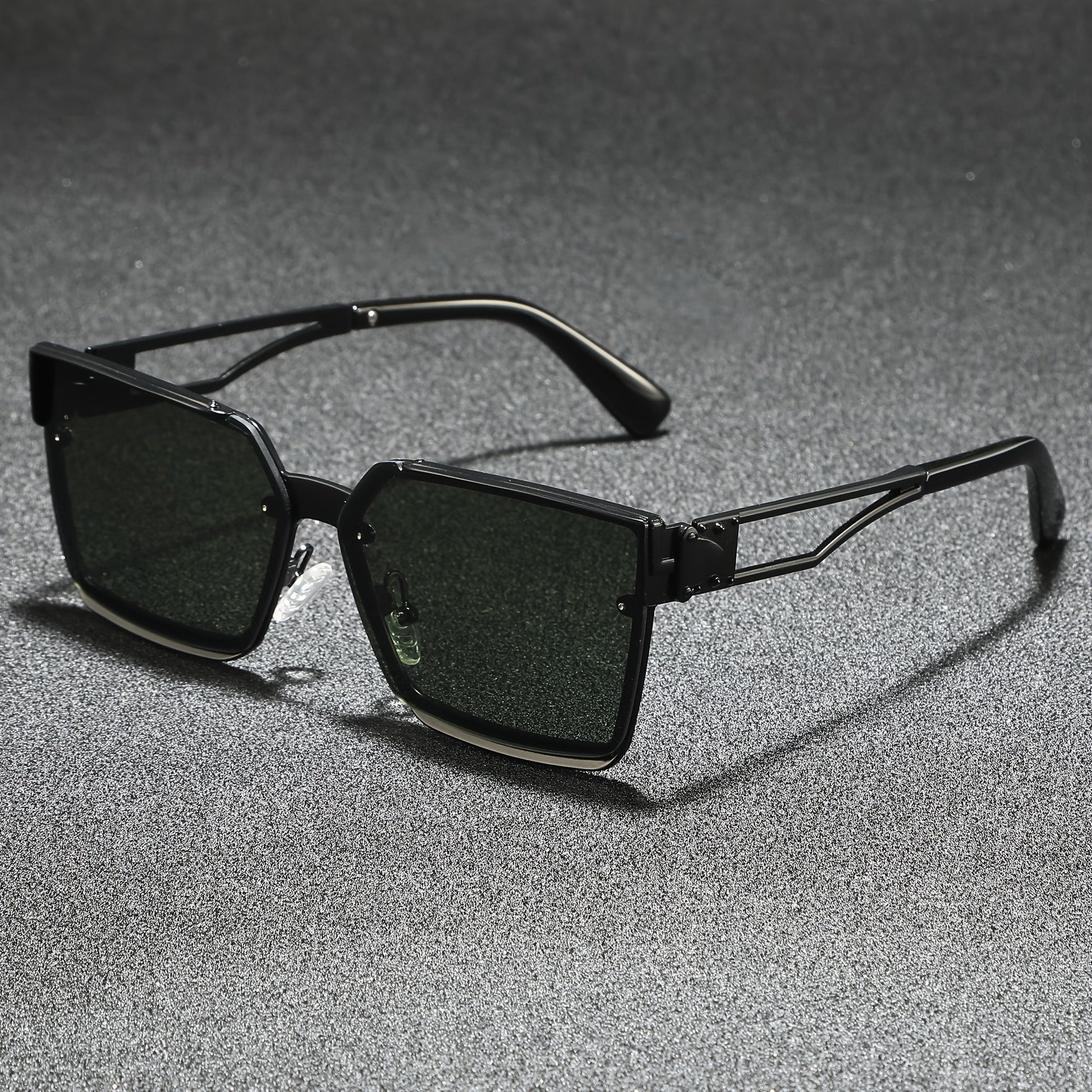Classic retro half-frame everyday shades for men | Viridian -3