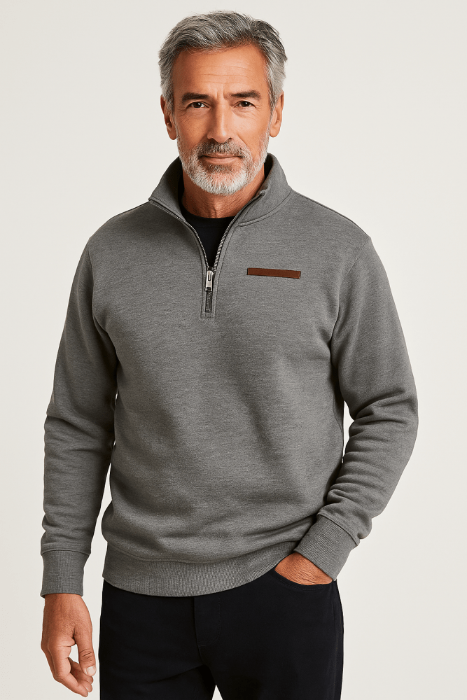 Soft fleece everyday pullover jumper for men | Adrien -1