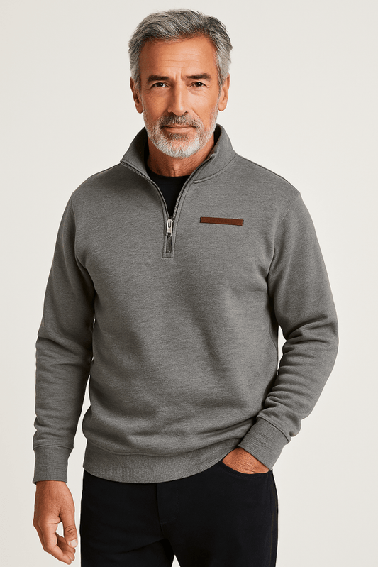 Soft fleece everyday pullover jumper for men | Adrien -1