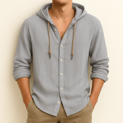 Casual hooded everyday shirt for men | Emerson -8