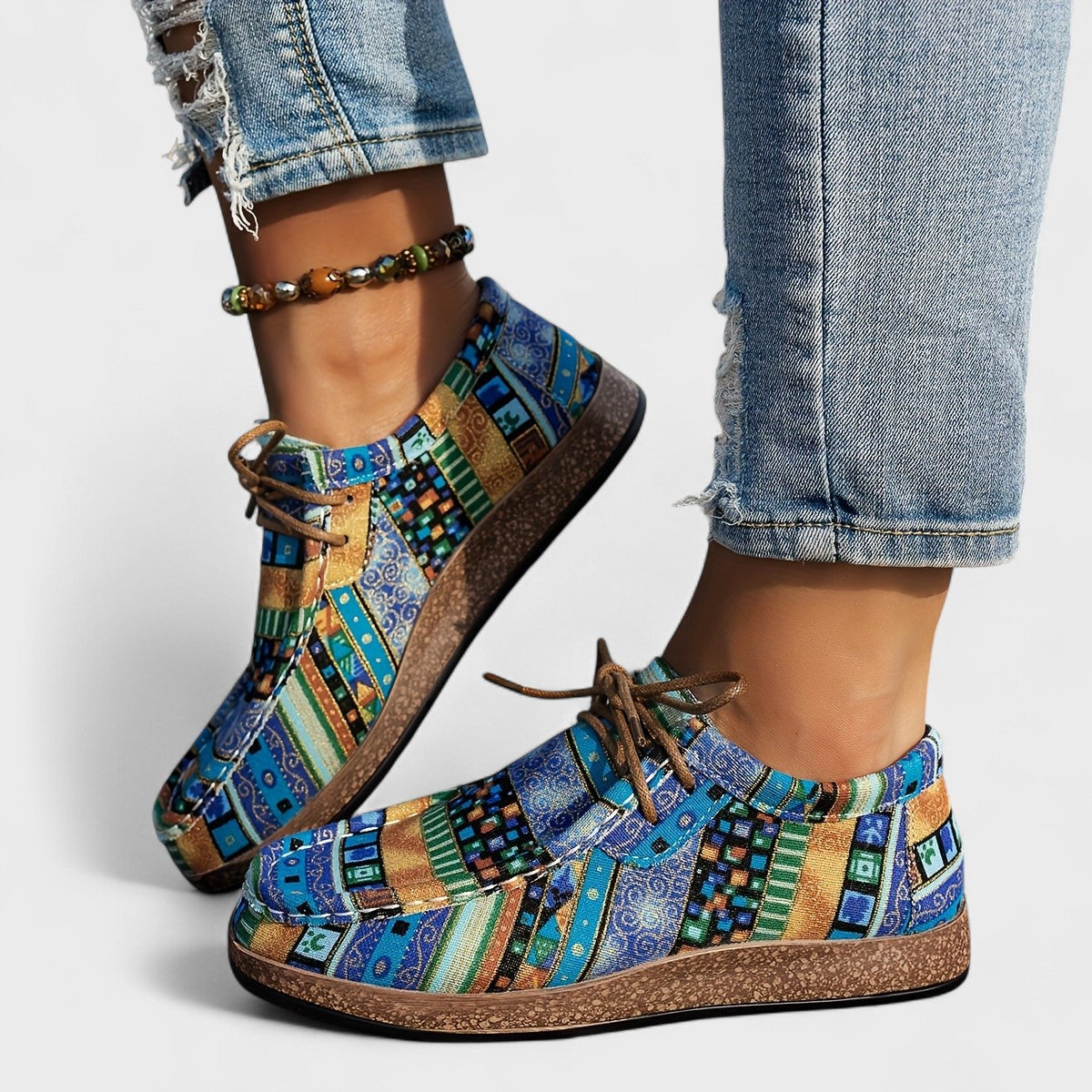 Bohemian comfort walking shoes for women | Leona -6
