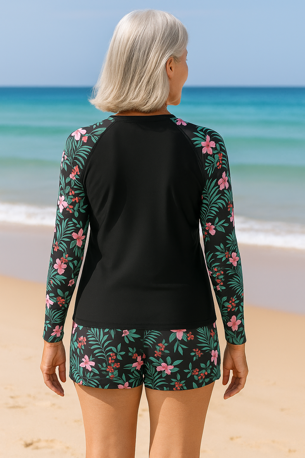 Tankini swim set for women | Sun-Protective -2