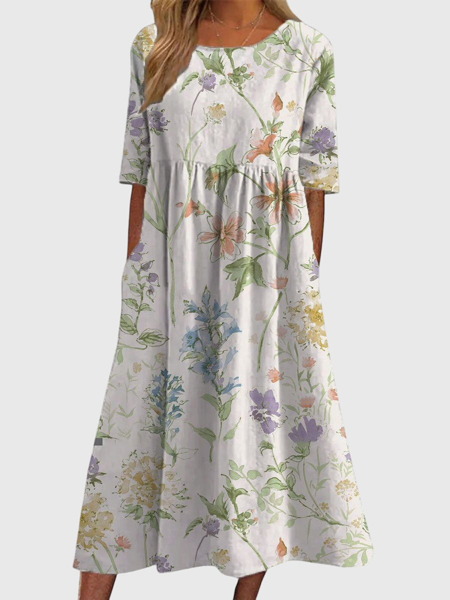 Elegant flowing dress for women -4