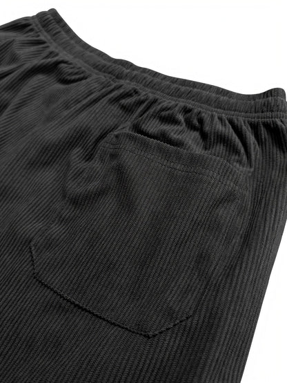 Relaxed drawstring corduroy everyday trousers for men | Ellison -16