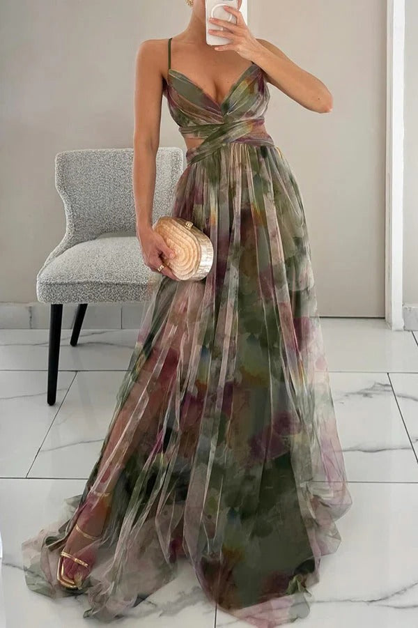 Elegant floral summer dress for women | Marcelline -3