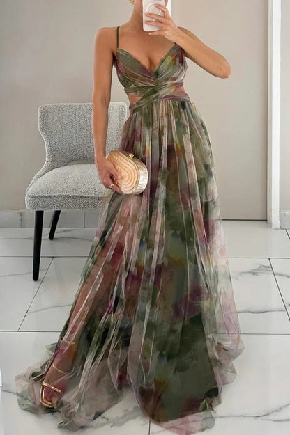 Elegant floral summer dress for women | Marcelline -3