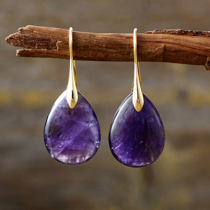 Crystal drop earrings for women -1