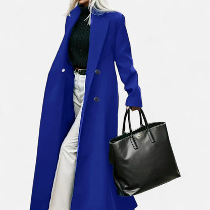 Classic structured formal winter coat for women -4