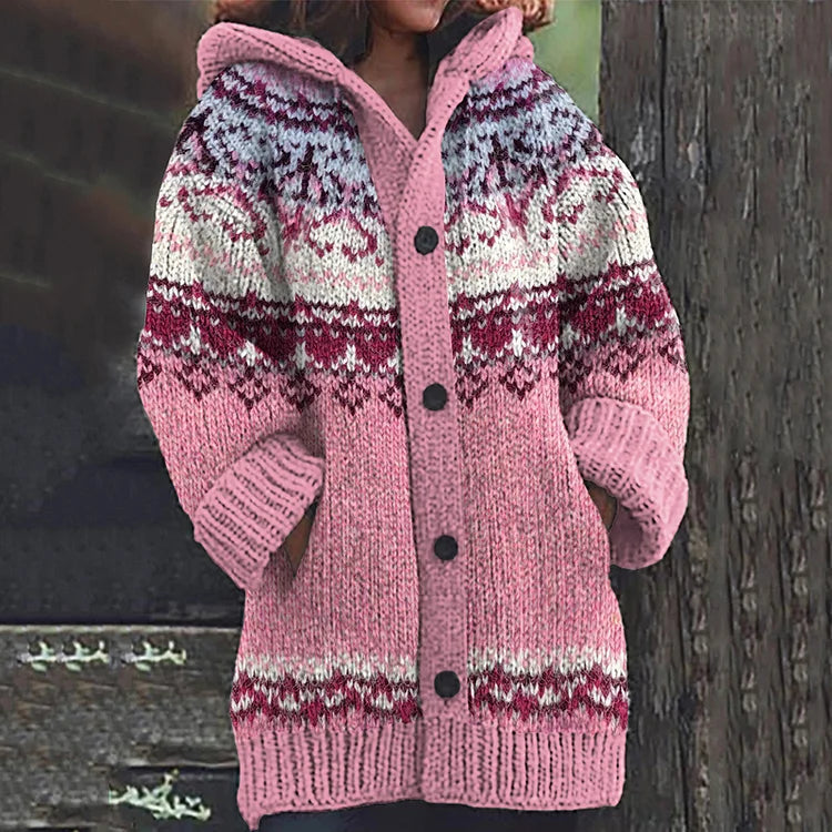Soft thick cosy winter cardigan for women -6