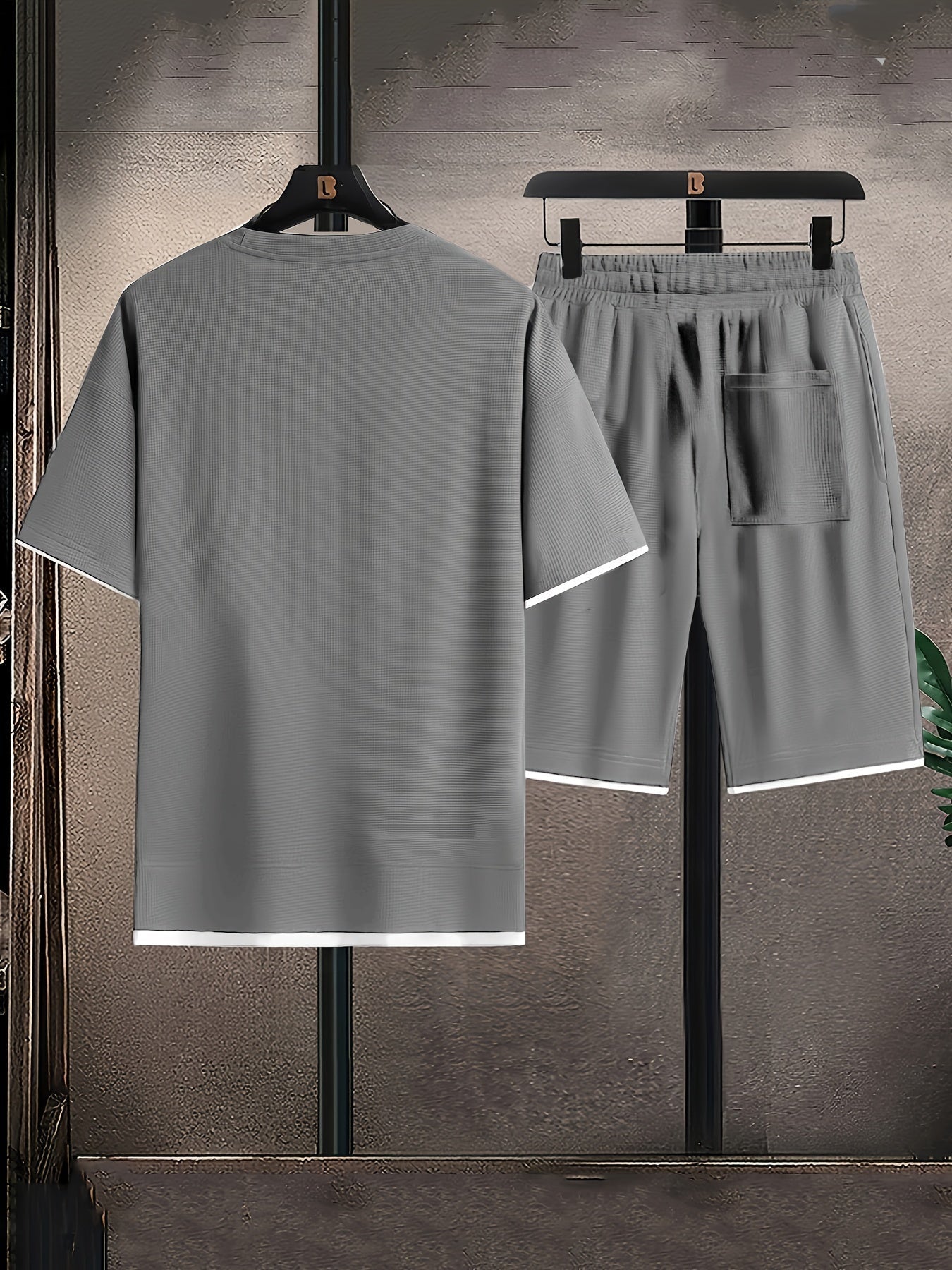 Waffle knit lounge set for men | Ardent -2