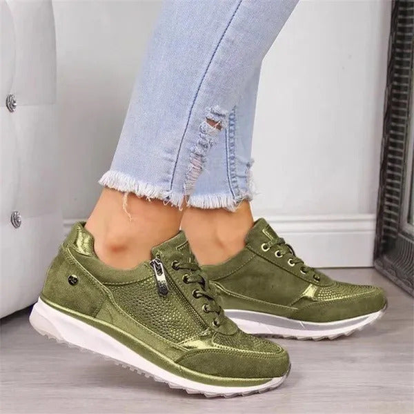 Zip-up comfort sneakers for women | Gavriel