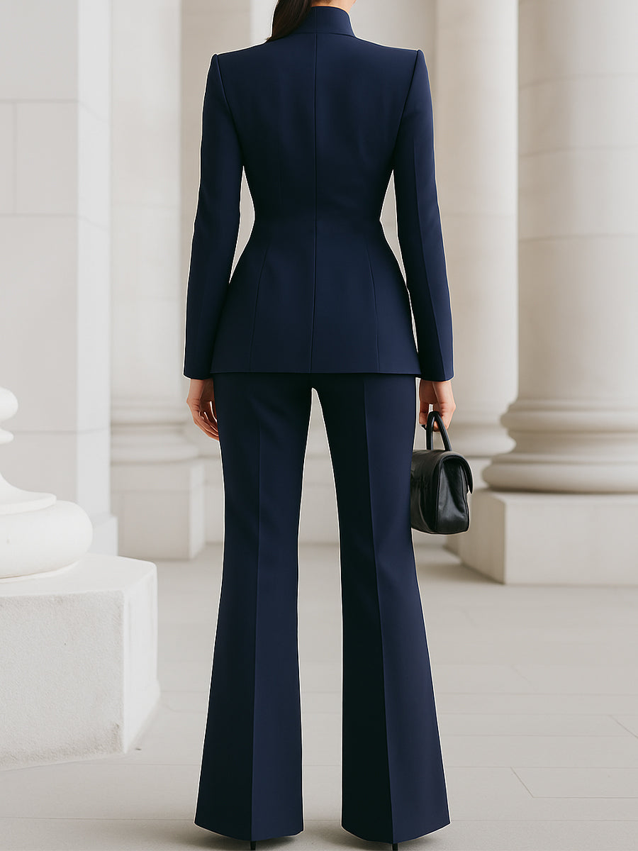 Elegant blazer and trouser suit set for women | Adrielle -8