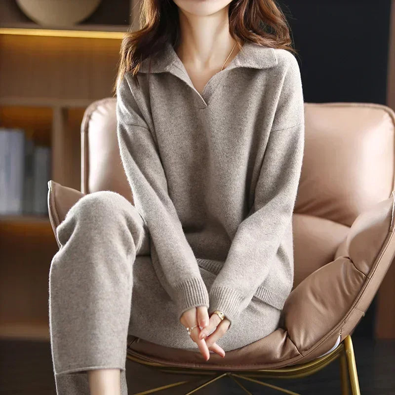 Elegant two-piece lounge set for women | Selene -4