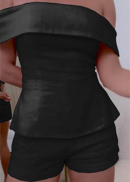 Cropped button two-piece suit for women | Marlowe -4
