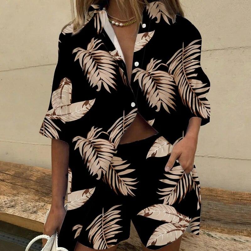 Comfy blouse short set for women | Ivy -3