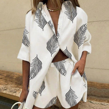 Comfy blouse short set for women | Ivy -4