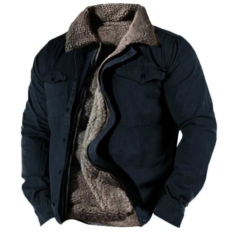 Warm sherpa-lined jacket for men | Logan
