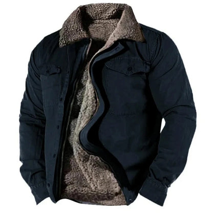Warm sherpa-lined jacket for men | Logan