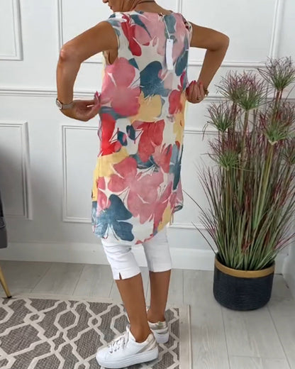 Casual relaxed floral everyday dress for women | Ingrid -4